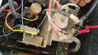 electric golf cart, simple Motor and controller bypass key hotwire direct wire bench test