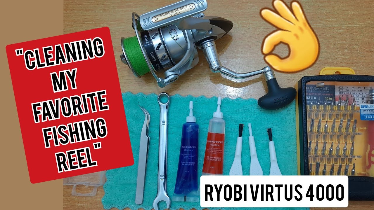 RYOBI FISHING REEL/ VIRTUS 4000/Basic SPINNING REEL MAINTENANCE saktomixvlog YouTube