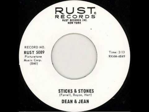 Dean & Jean - Sticks And Stones (Rust 5089) 1964
