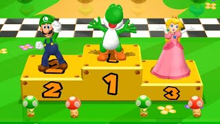 Mario Party 9 Garden Battle - Yoshi Vs Luigi Vs Peach Vs Koppa| Cartoons Mee