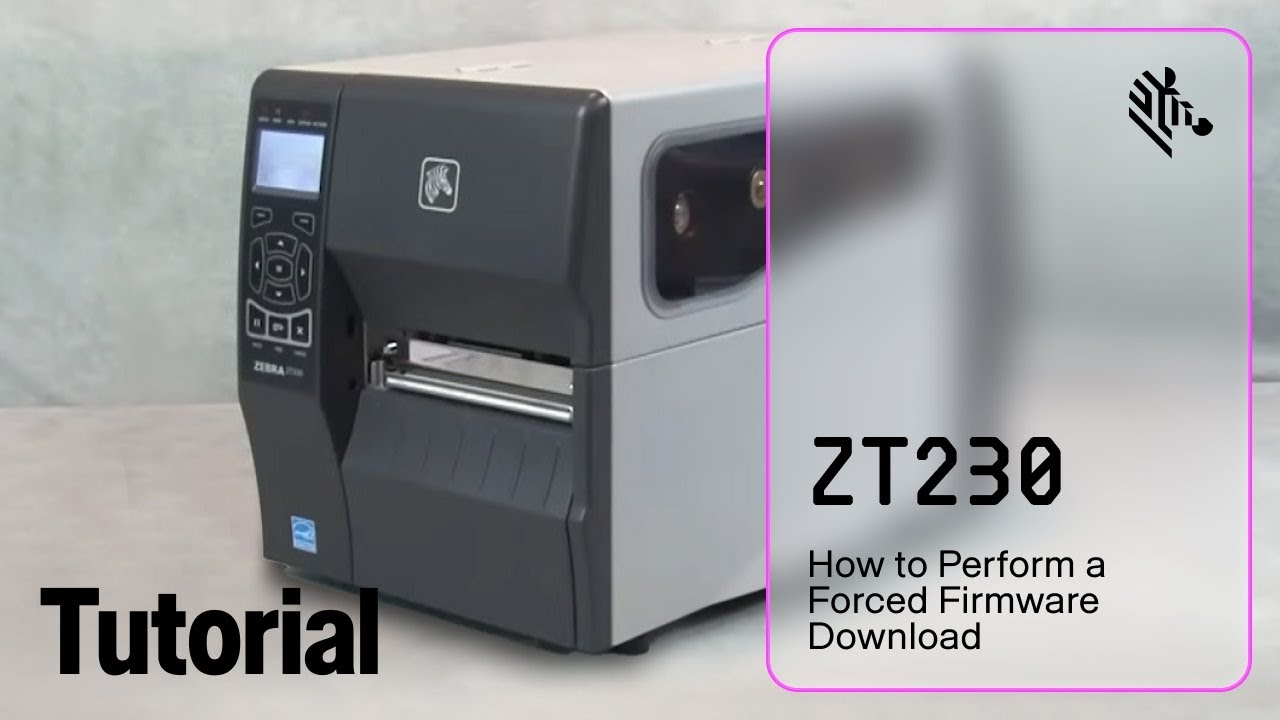 How to Perform a Forced Firmware Download | ZT230 Printer | Zebra