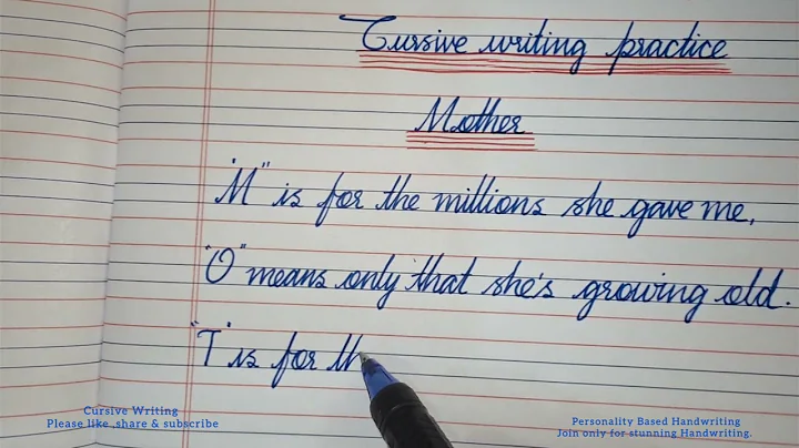 Cursive writing Quote 2| cursive handwriting practice| cursive letters | how to write in cursive