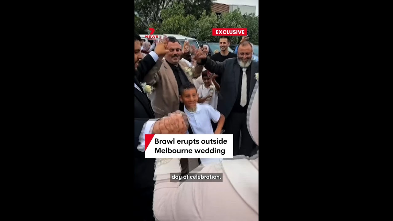 Brawl erupts outside Melbourne wedding