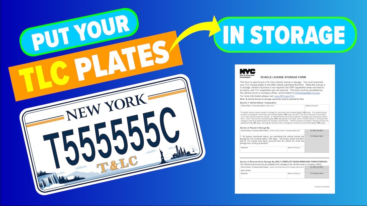 Storing NYC TLC Plates (FHV License Storage) YouTube