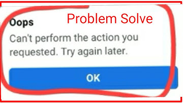 Facebook Problem Fix | Oops Can