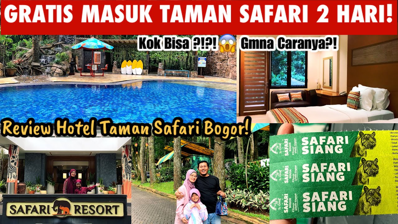 REVIEW TERBARU SAFARI RESORT |NGINEP DI SINI GRATIS MASUK TAMAN SAFARI BOGOR 2 HARI