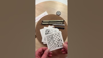 I’m teaching a Beginner Zentangle class today. Here are a few tiles that I’ve made in this class!
