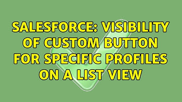Salesforce: Visibility of custom button for specific profiles on a list view (2 Solutions!!)