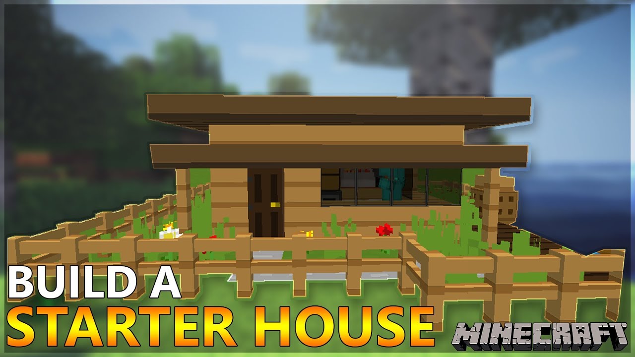 Minecraft: Starter House Tutorial - How to Build a House in Minecraft ...
