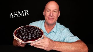 ASMR: HOMEMADE BLUEBERRY CHEESECAKE (EATING SOUNDS) WHISPER