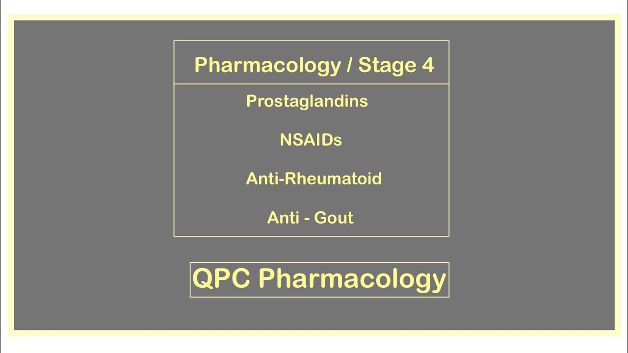 🟡 فارما مرحلة رابعة / Anti inflammatory 2