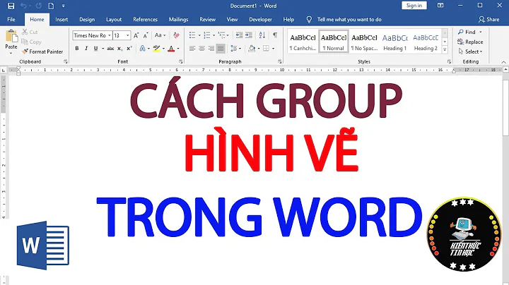 Cách group hình trong Word