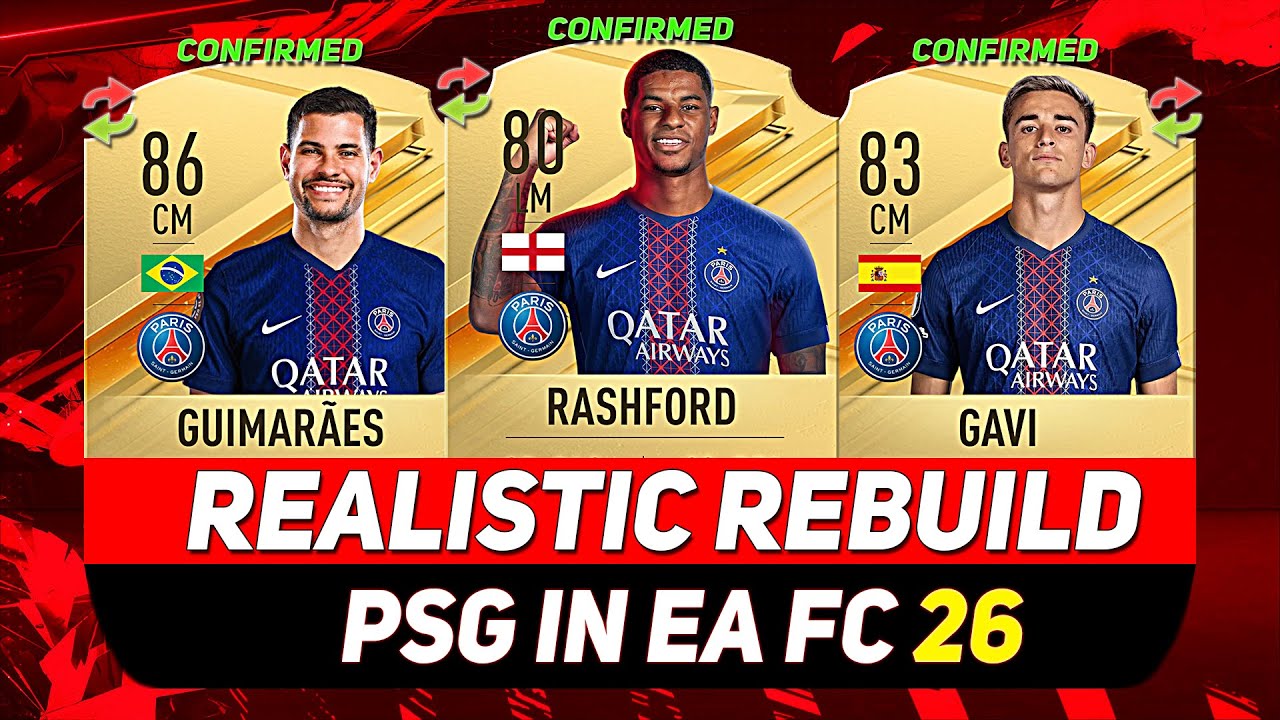🏆РЕАЛИСТИЧНАЯ ПЕРЕСТРОЙКА PSG В РЕЖИМЕ КАРЬЕРЫ EA FC 26! при участии БРУНО ГИМАРИЕСА, РЭШФОРДА, Г...