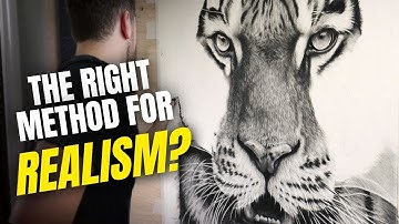 The 2 Ways to Achieve Realism | Hyperrealistic Tiger Drawing