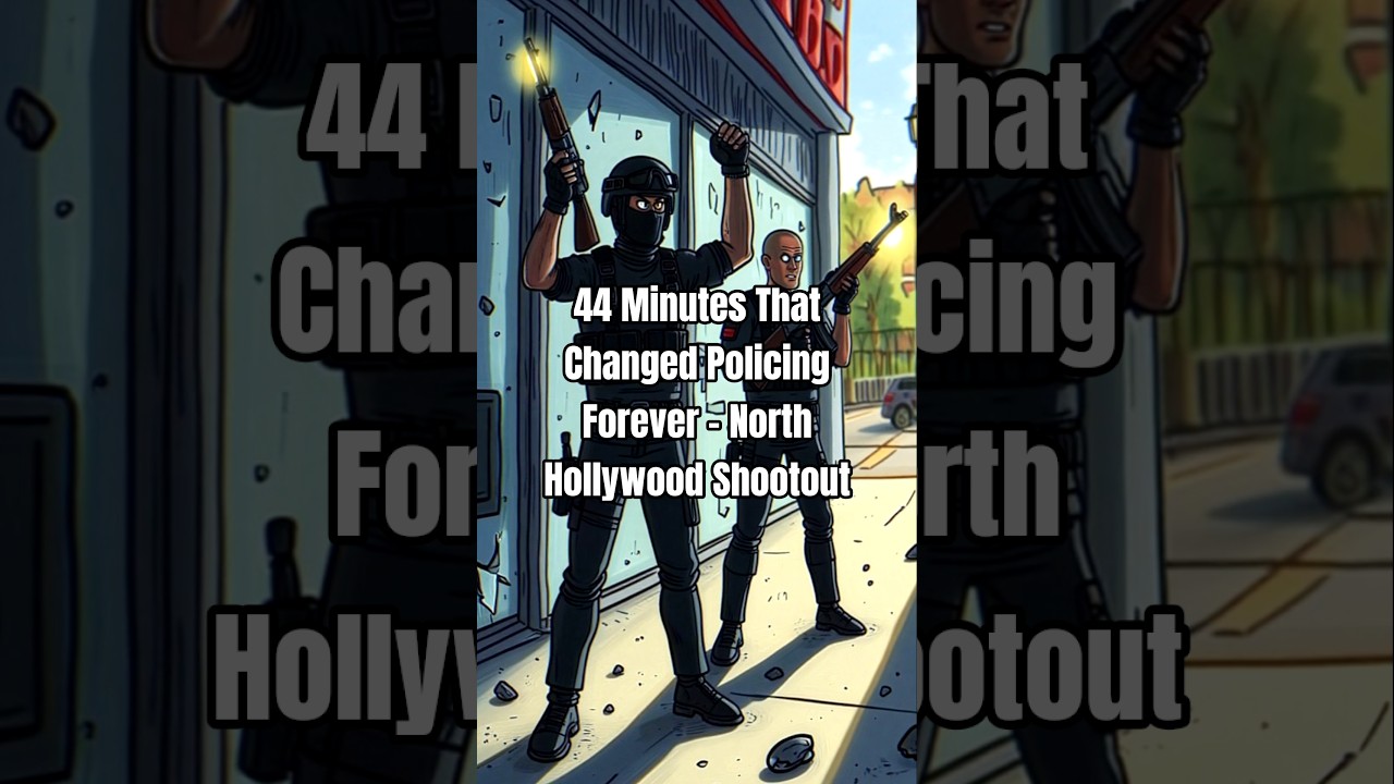 When bank robbers outgunned police for 44 minutes straight 