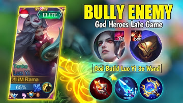 You Must Try This Combo !! Enemy Must Get Bronze | Luo Yi Top 1 Global 2022 - Mobile Legends
