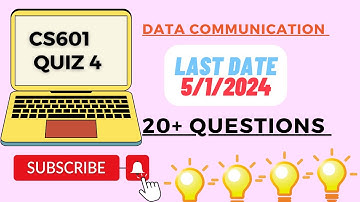 CS601 Quiz 4 solved | 20+ question Fall 2023 #cs601_important
