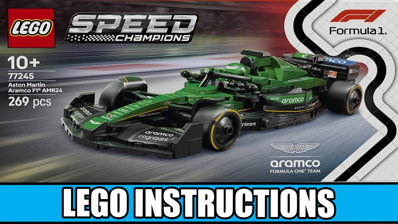 Speed Champions - Aston Martin Aramco F1 AMR24 - Formula 1 LEGO instructions