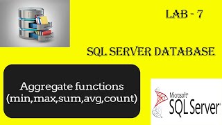 SQL Server Aggregation - Min| Max| Sum| Avg|  Count