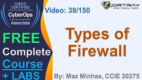 Free CCNA Cyber OPS | 39- Types of Firewall | Day 2 | CCNA Cyber OPS 200-201 Complete Course