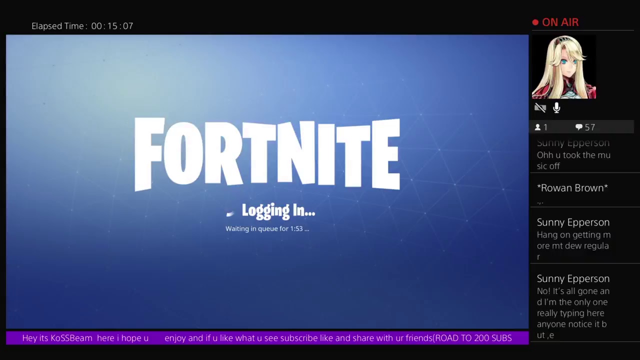 Fortnite   PS4 my psn is fullbeamson road to 200 subscribers