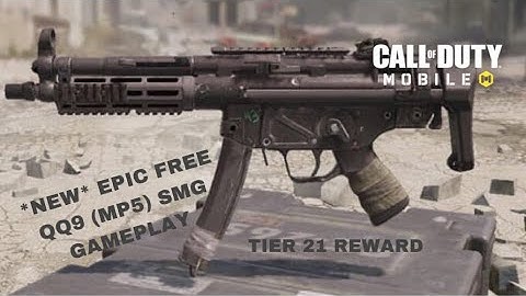 *NEW* FREE EPIC QQ9 (MP5) SMG GAMEPLAY A COD MOBILE TIER 21 REWARD