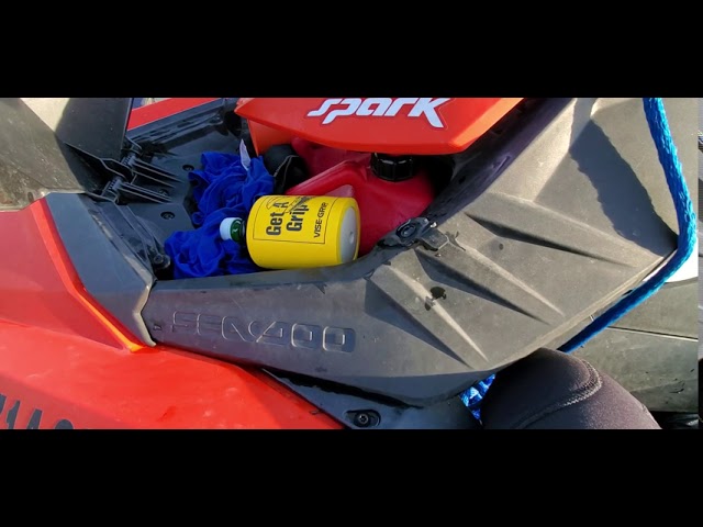 Sea-Doo Spark carrying extra fuel. class=