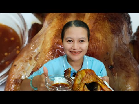 ไก่หมุนจิระภา#ไก่หมุนหมักน้ำผึ้ง#ตลาดหทัยมิตร#fapim ฟ้าพิม channel