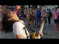 Awesome street talent guns n roses sweet child o mine miguel montalban authentic guitar cover