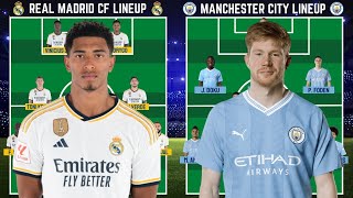 Real Madrid Vs Manchester City Head To Head Predicted Lineup UCL Quarter-finals 1st Leg