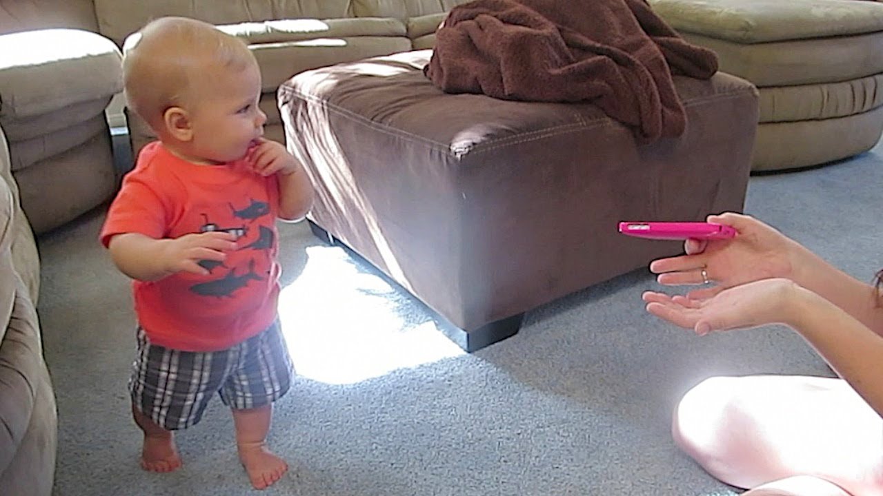 9 MONTH OLD WALKING!!!! - YouTube