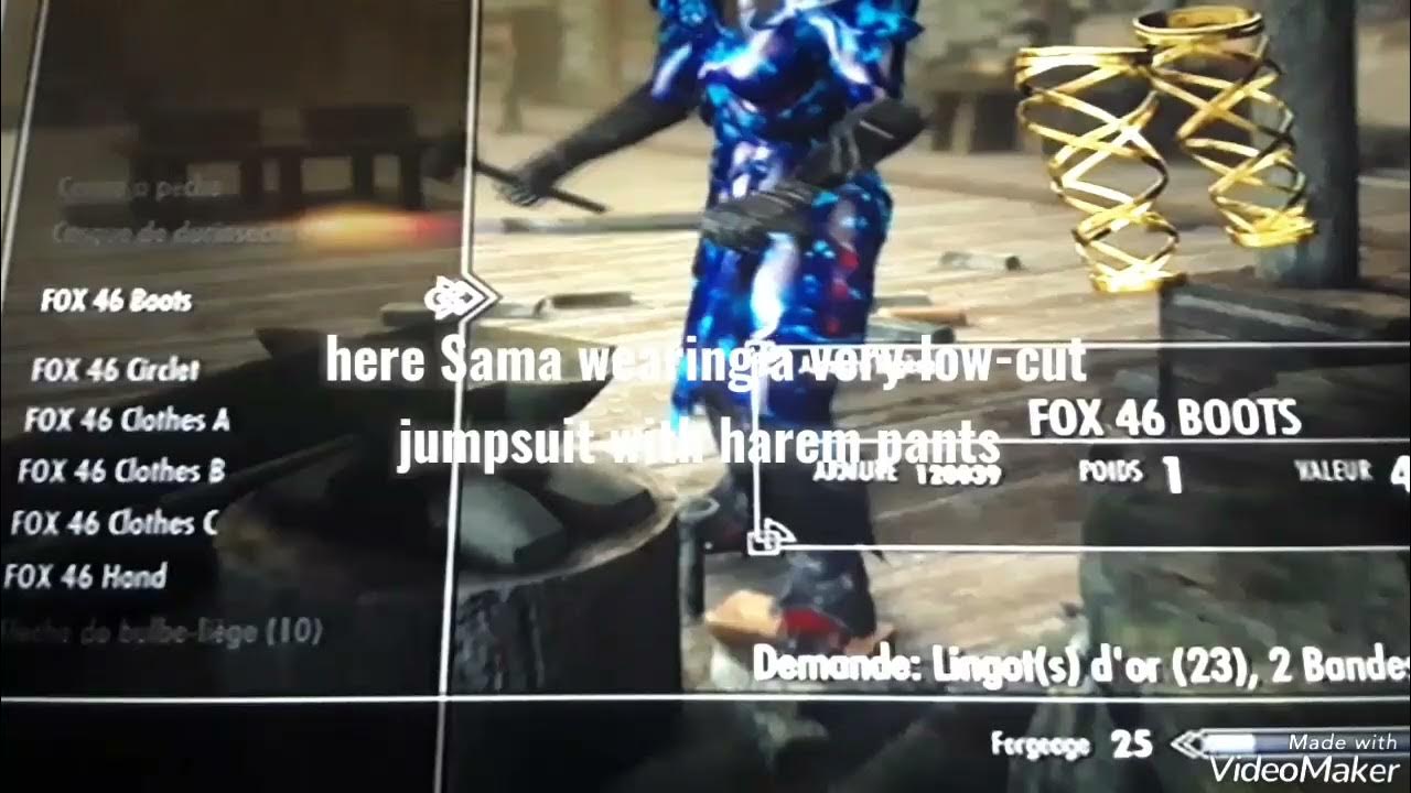 SKYRIM WHITE CLOTH FOX ARMOR BY SAMA YouTube