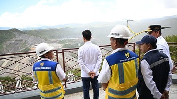 Wapres meninjau progres pembangunan Bendungan Way Apu