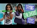 Trying Childhood Toys w/ My Sister!