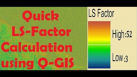 Quick LS-factor calculation using Q-GIS