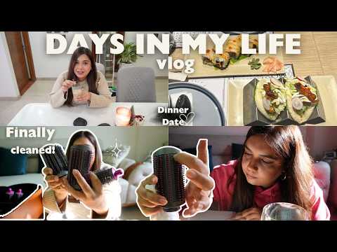How to Clean Dyson Airwrap Attachments🧼 | Productive Days, Sushi Date & Granola Prep