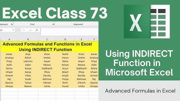How to Use the INDIRECT Function in Excel for Dynamic References