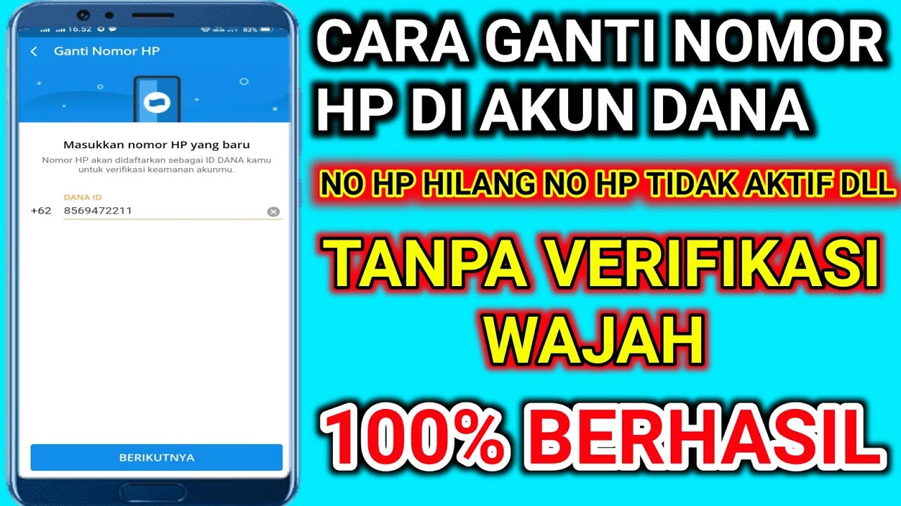 CARA GANTI NOMOR HP DI AKUN DANA CARA MENGGANTI no DANA TANPA