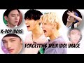 K-Pop idols forgetting their idol image