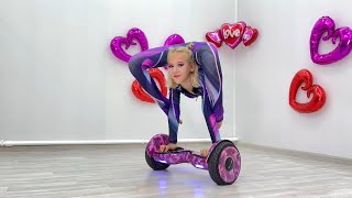 Video announcement. Equilibrium on a Segway. Crazy spins with back bend.