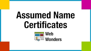 CHILD SUPPORT: ASSUMED NAME AKA TRADE NAME CERTIFICATES