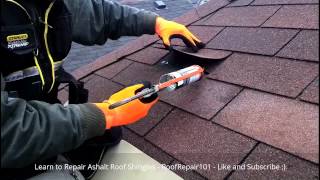 REPAIR ROOF SHINGLES - Replace Missing Aspahlt Roofing Shingles Step by Step Guide