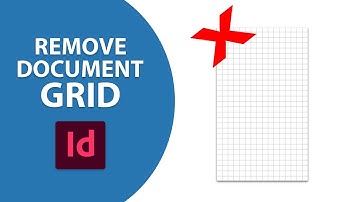 How to remove document grid in indesign