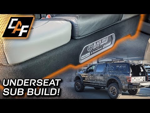 Underseat Subwoofer Enclosure - Upholstery & Install & DONE!