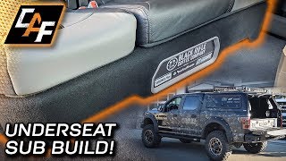 Underseat Subwoofer Enclosure - Upholstery & Install & DONE!