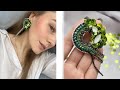 Мастер класс сережки из бисера \ Эффектные сережки\ моносерьга. Bead earrings DIY