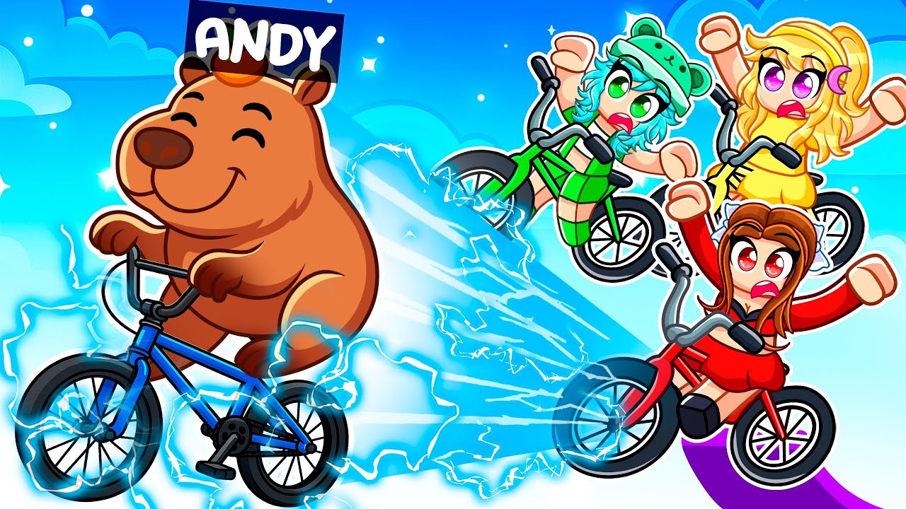 I Became A CAPYBARA In Bike Obby! (Roblox)