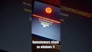 Ransomeware Attack demo on win11 😨🦠☠️#ethicalhacking #windows #windows