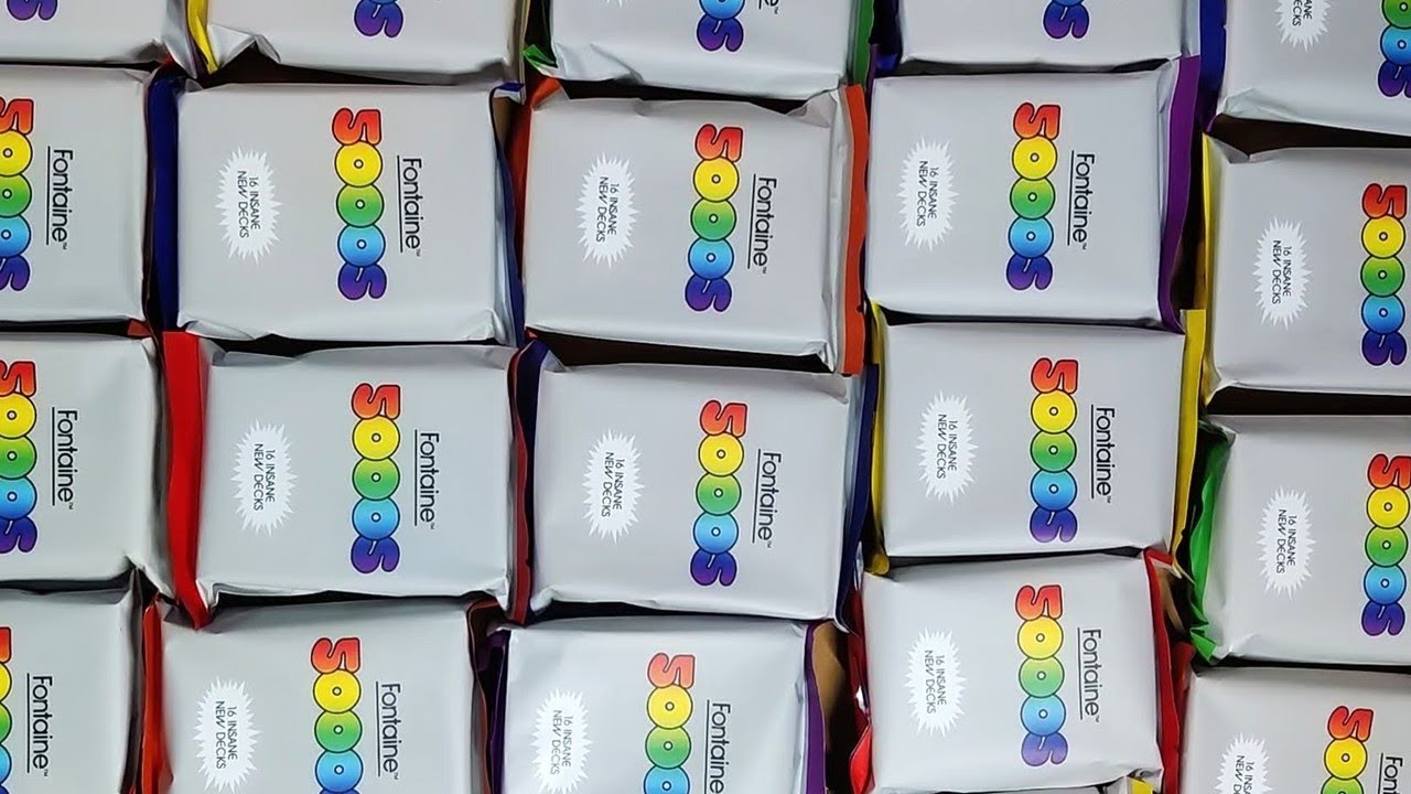 Unboxing - 24 decks of FONTAINE 5000s! - YouTube