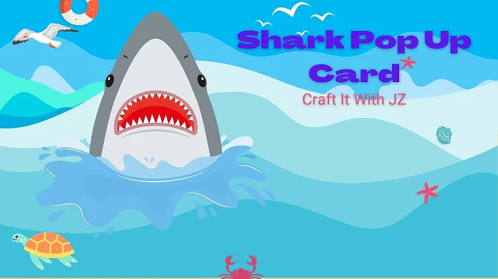 Pop Up Card -Shark Pop up card - Cricut - DIY